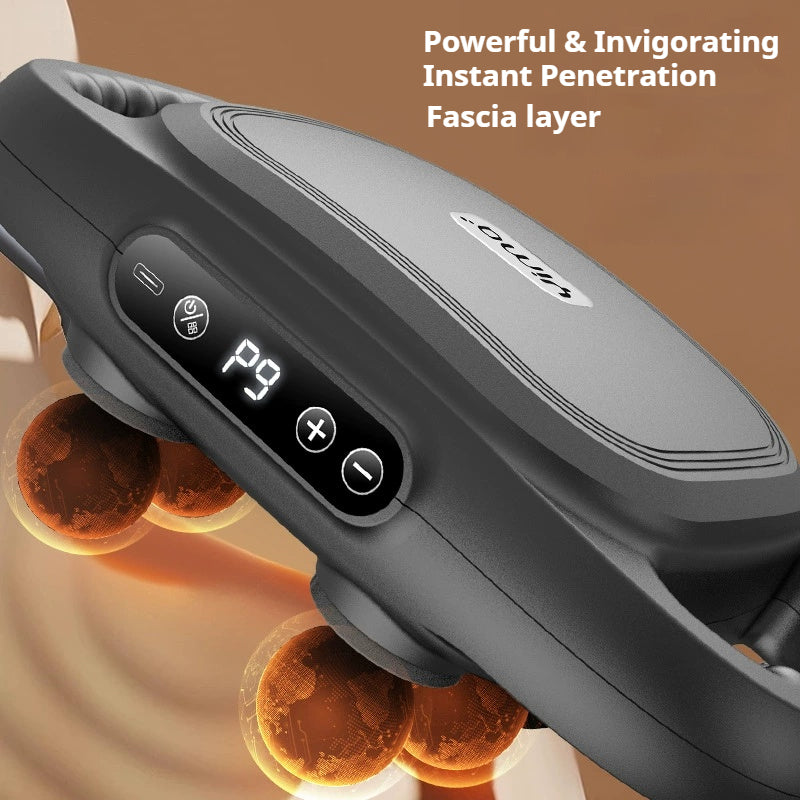 22-Head Fascia Gun High-Frequency Vibration Body Massage Gun Back Waist Massager