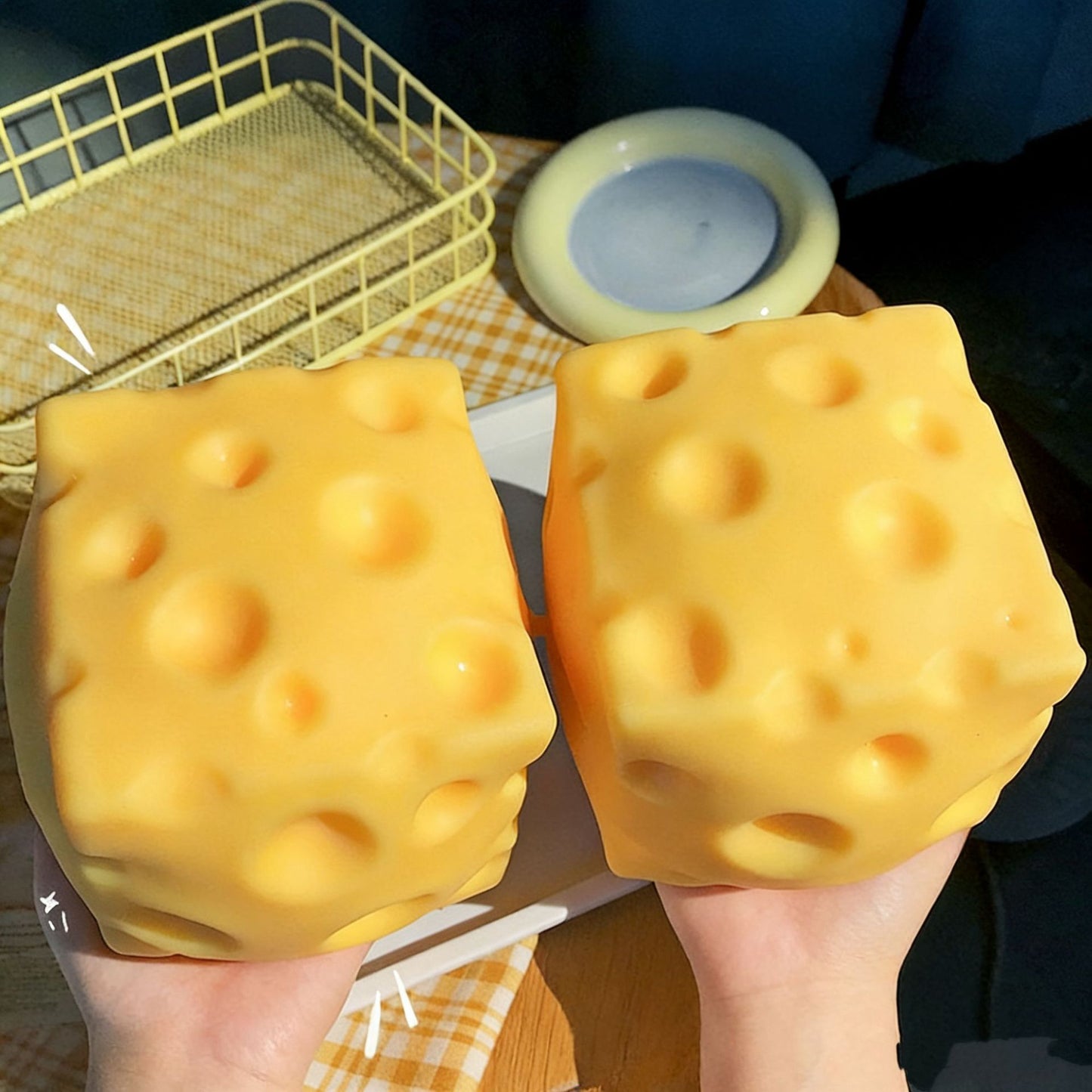 Creative Cheese Squeeze Stress-Relief Toy
