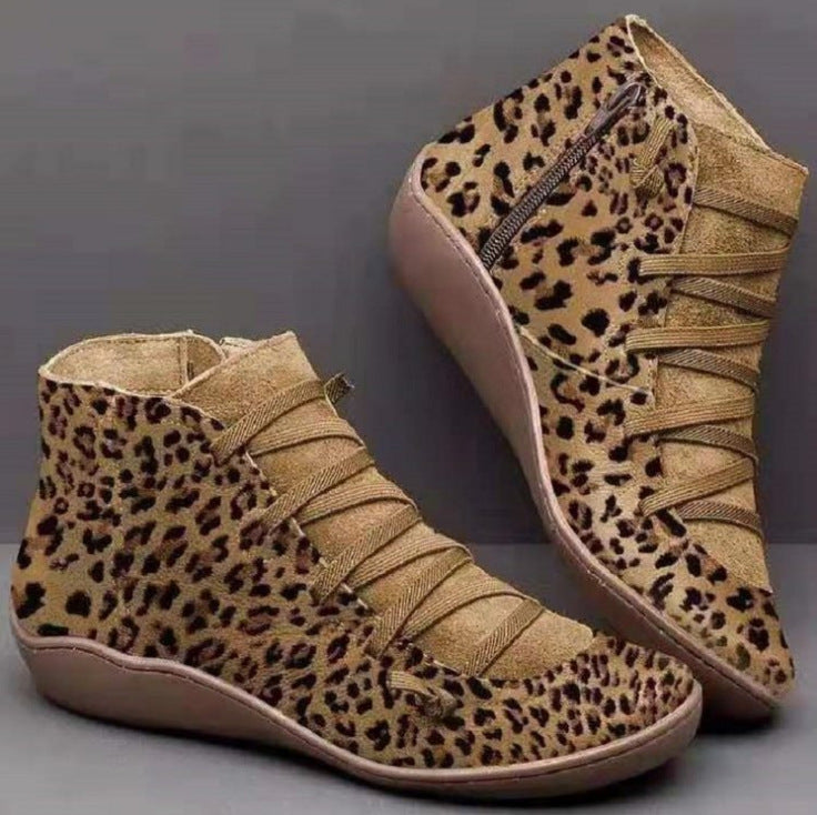 Casual booties women's boots flat boots