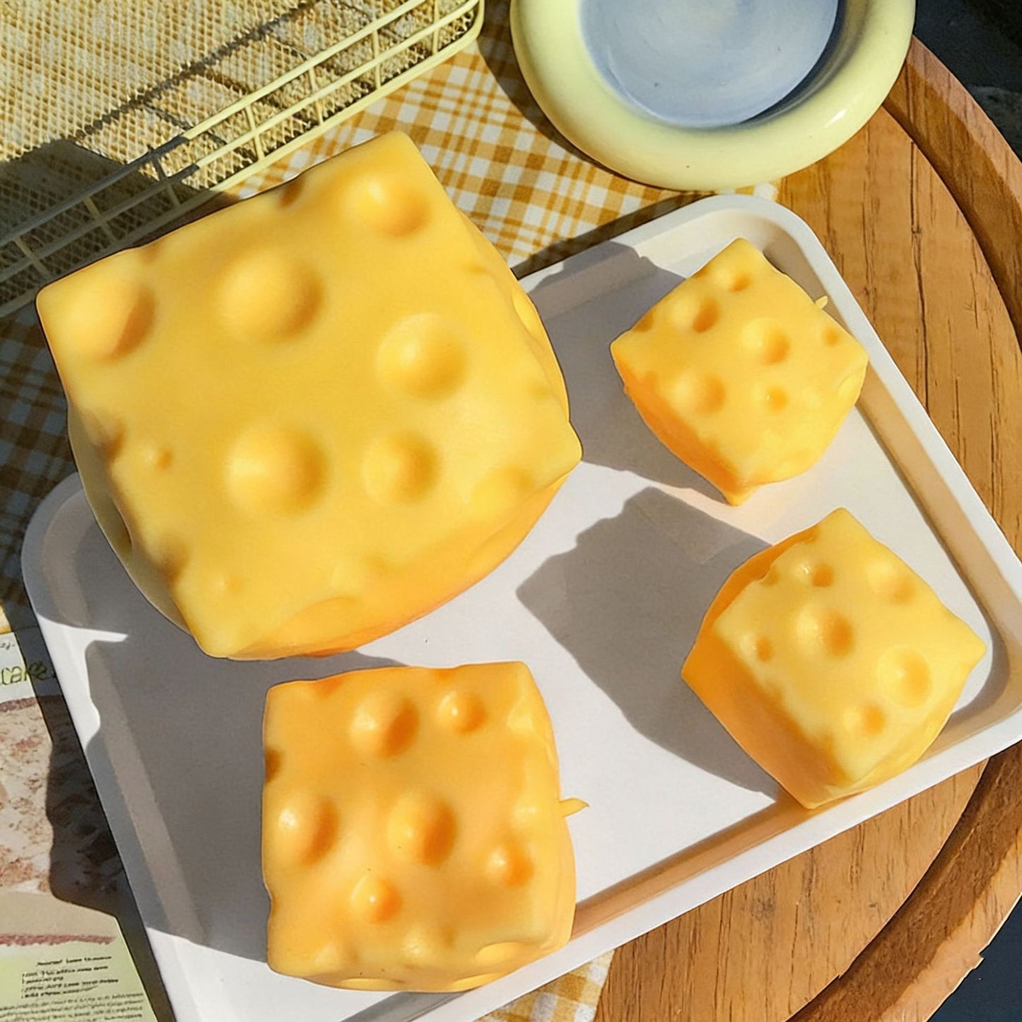 Creative Cheese Squeeze Stress-Relief Toy