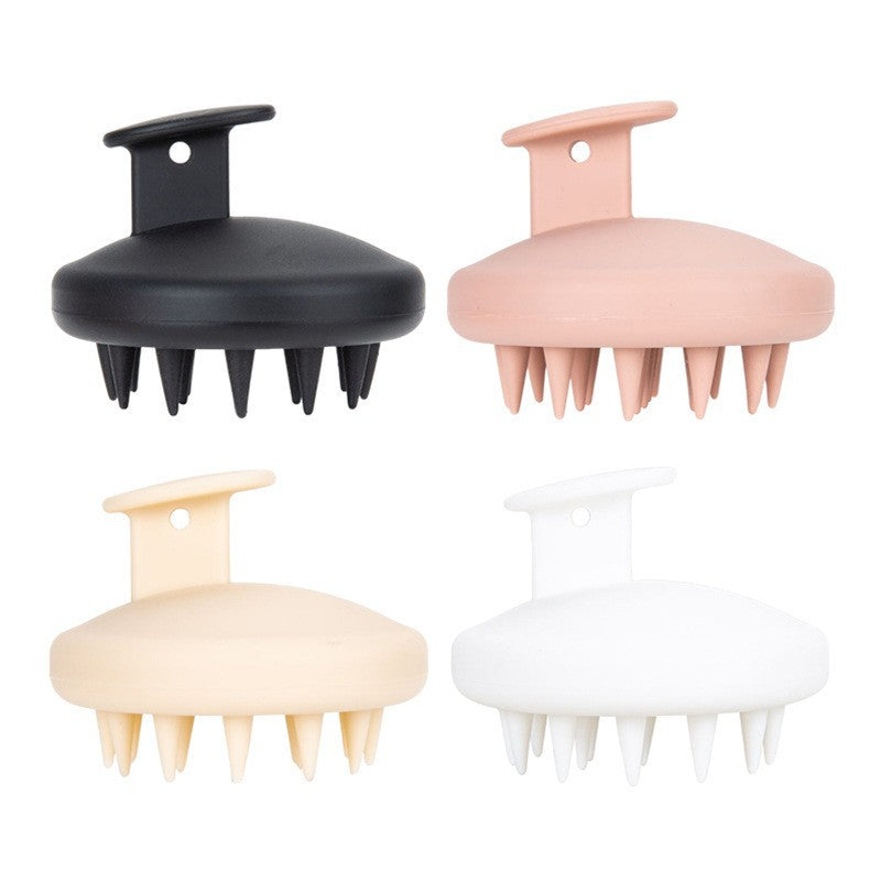 Silicone Shampoo Brush Head And Scalp Cleaning