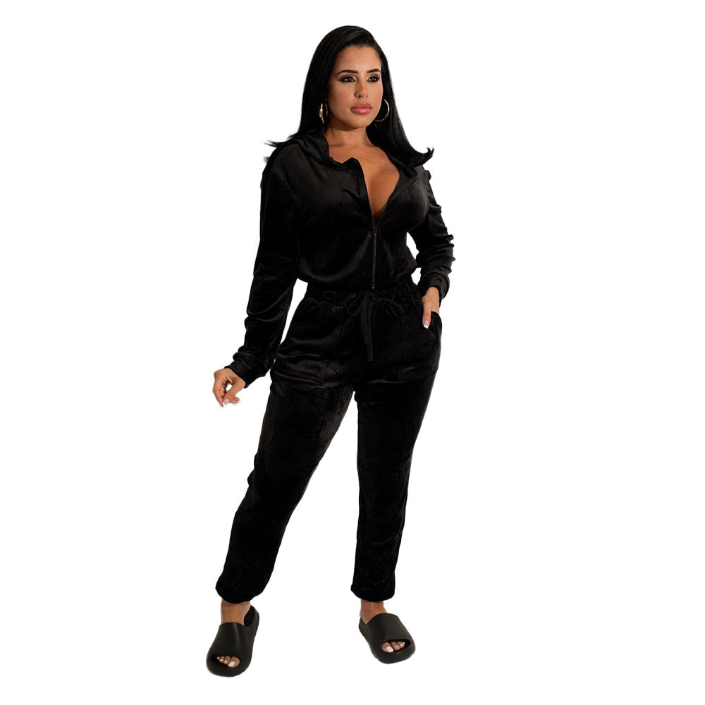 Long Sleeve Loose Women's Jumpsuit