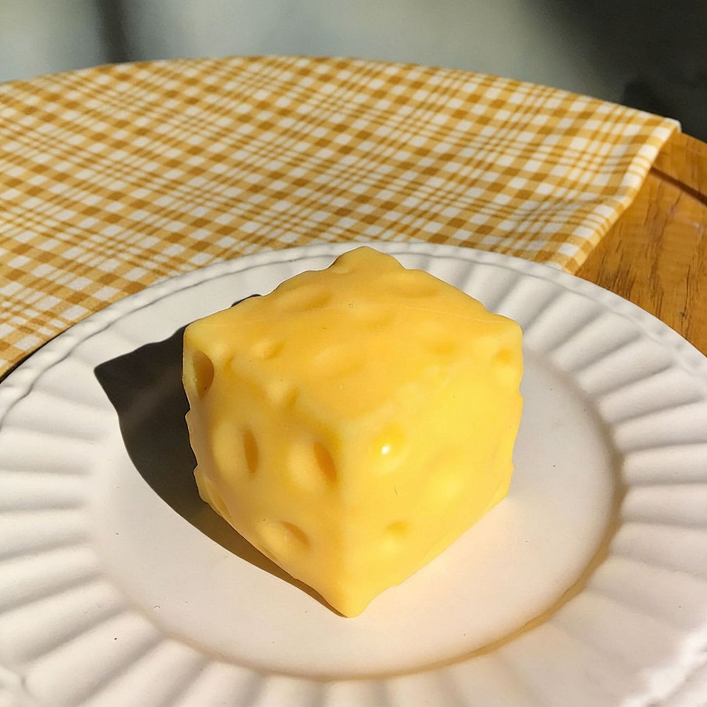 Creative Cheese Squeeze Stress-Relief Toy