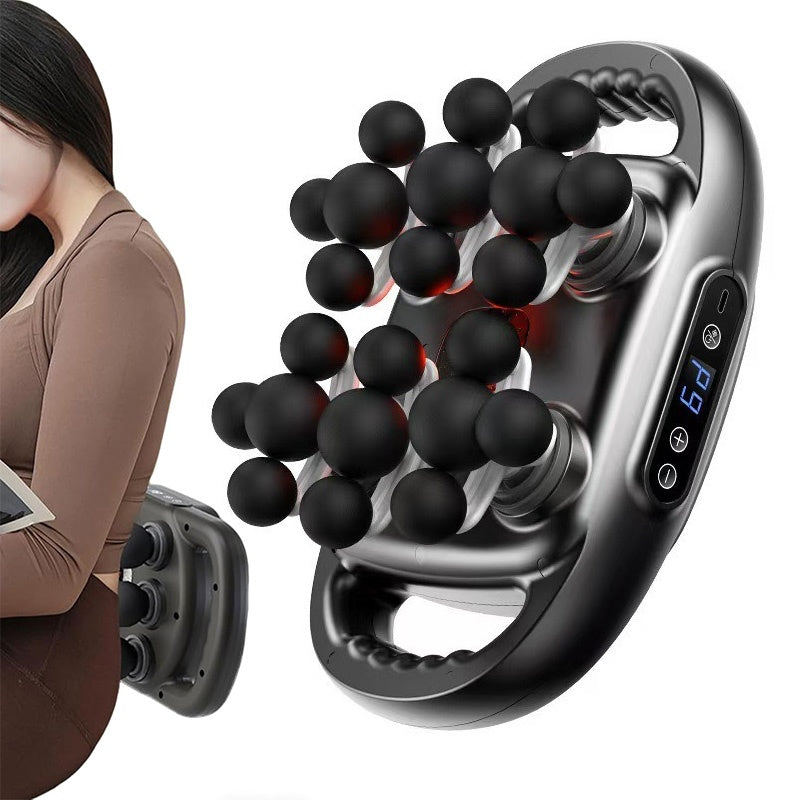 22-Head Fascia Gun High-Frequency Vibration Body Massage Gun Back Waist Massager